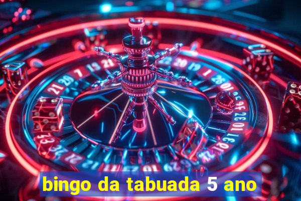 bingo da tabuada 5 ano